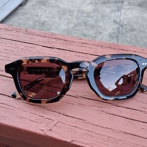 Crap Eyewear Tortoiseshell The No Wave Desert Tortoise Bio Polorized Plum Lens
